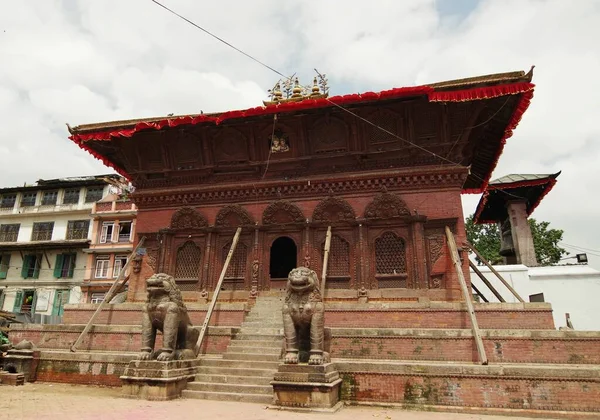 Nation Nepal Après Tremblement Terre Qui Détruit Beaucoup Ses Temples — Photo