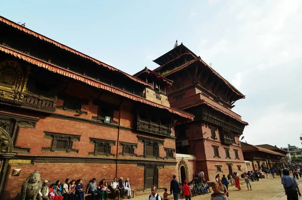Nepal Nation Earthquake Destroyed Many Its Temples Houses Katmandu — Stock Photo, Image