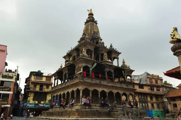 Nation Nepal Après Tremblement Terre Qui Détruit Beaucoup Ses Temples — Photo