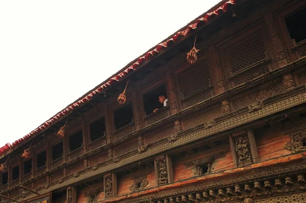 Nepal Nation Earthquake Destroyed Many Its Temples Houses Katmandu — Stock Photo, Image