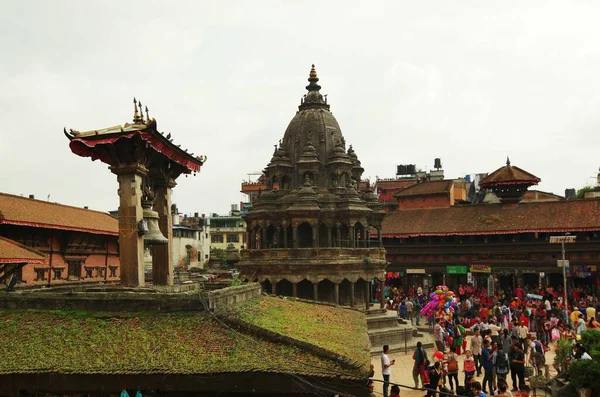 Непал После Землетрясения Разрушившего Многие Храмы Дома Катманду — стоковое фото