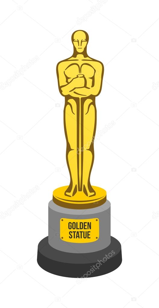 Golden statue icon