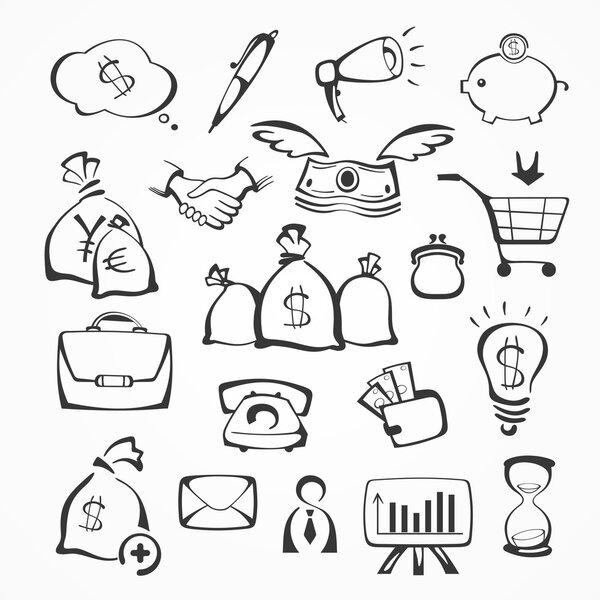 Vector illustration of business icons