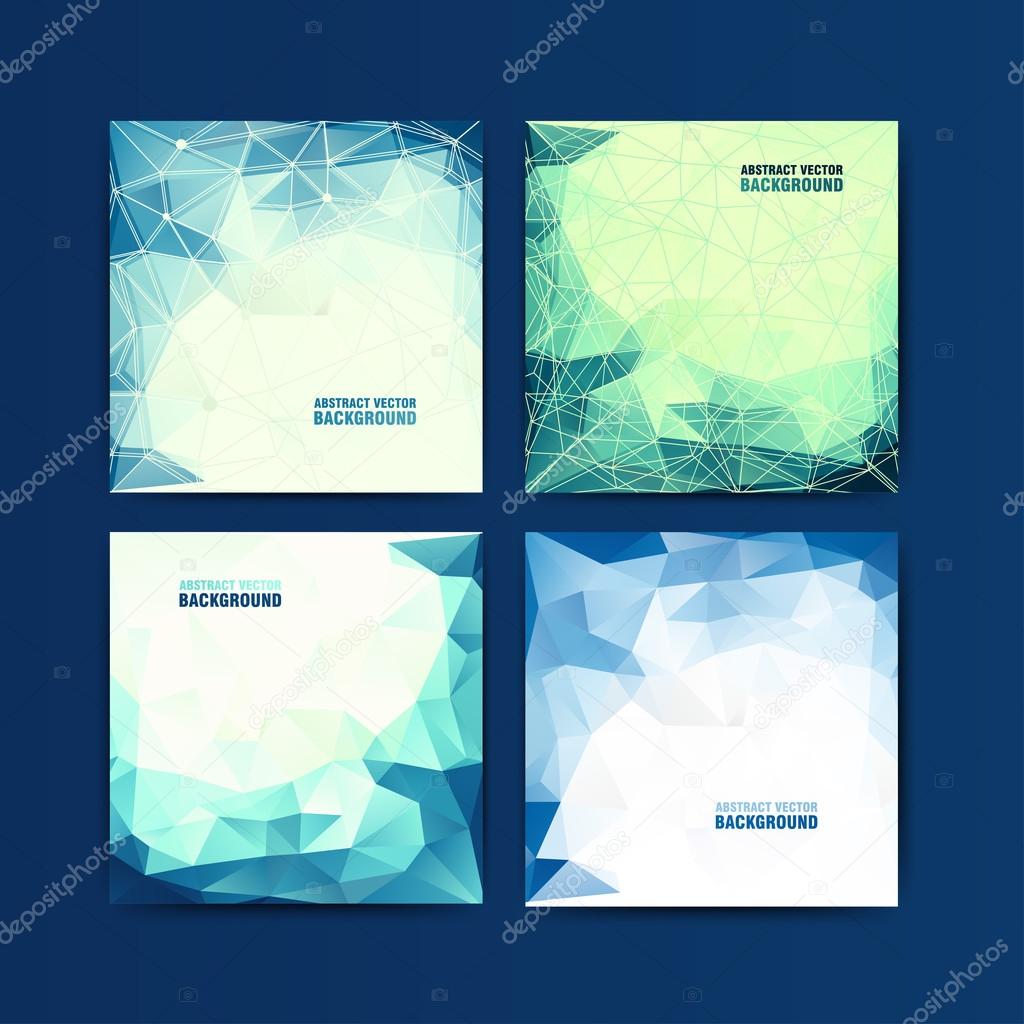 Set of abstract vector background