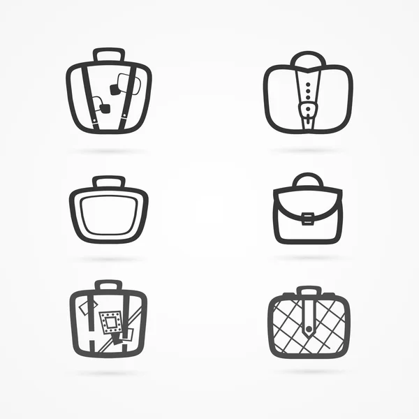 Set di icone borse — Vettoriale Stock