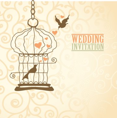 Düğün tebrik kartı