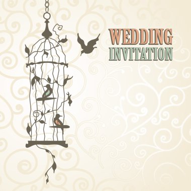 Düğün tebrik kartı