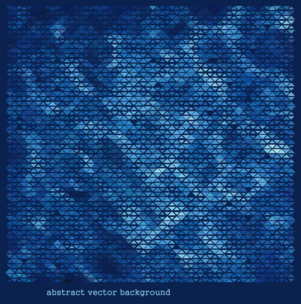 Blauwe mozaïek achtergrond — Stockvector