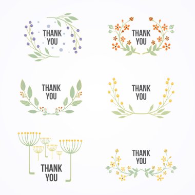 Beyaz çiçekli çerçeveler