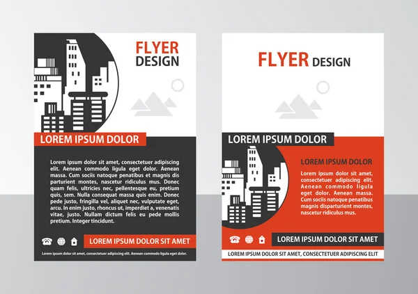 Flyer, brochure, cover layout design — Stock Vector