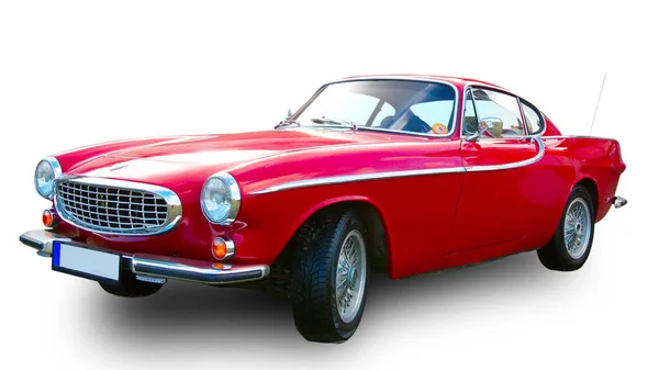 Legendario Coche Deportivo Sueco Volvo P1800 Aislado Sobre Fondo Blanco —  Fotos de Stock