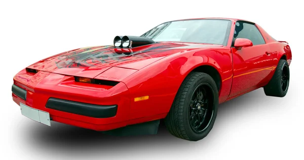 Klasyczny Amerykański Muscle Car Pontiac Firebird Trzecia Generacja Odizolowana Białym — Zdjęcie stockowe