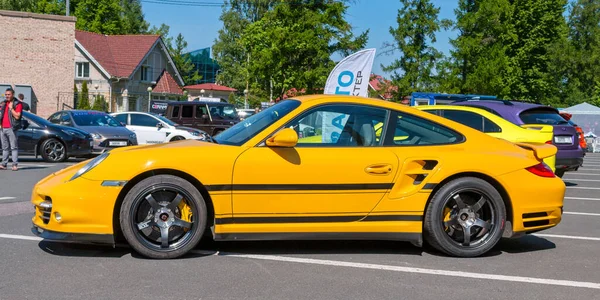 Niemiecki Luksusowy Klasyczny Samochód Sportowy Porsche Autofoto Show Maja 2015 — Zdjęcie stockowe