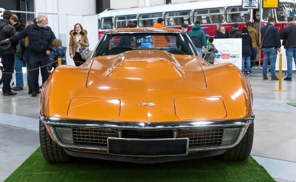 Saint Pétersbourg Avril 2021 Voiture Sport Américaine Chevrolet Corvette Stingray — Photo