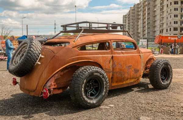 Sankt Petersburg Maj 2021 Specialanpassad Klassisk Hotrod Som Visas Sankt — Stockfoto