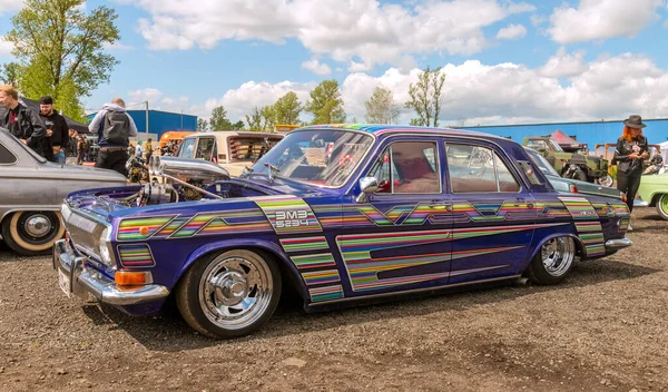 São Petersburgo Maio 2021 Hotrod Personalizado Com Base Carro Soviético — Fotografia de Stock