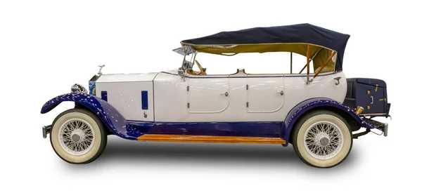 Luxuoso Carro Britânico Vintage Rolls Royce Phantom 1920Th Isolado Fundo — Fotografia de Stock