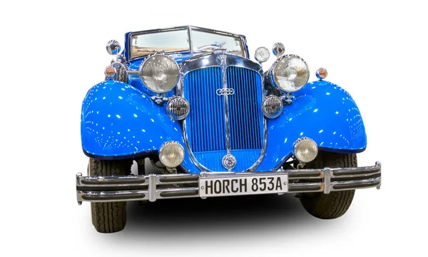 Rare Vintage German Horch 853A Sport Cabriolet 1937 Ізольований Білому — стокове фото