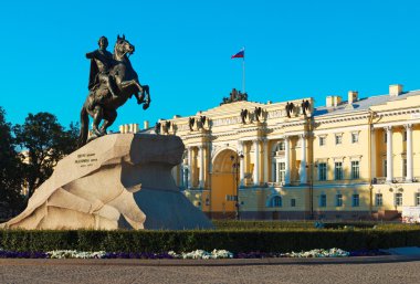 The Bronze Horseman, St. Petersburg, Russia clipart