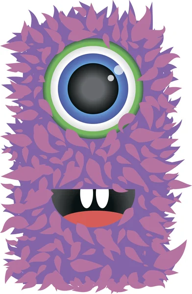 有趣的毛茸茸怪物 — 图库矢量图片