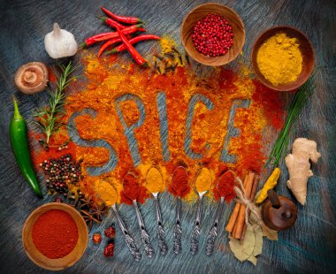 Baharat yazı ile Coulinary kavramı