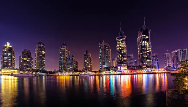Nowoczesne budynki w dubai marina, Dubaj, Zjednoczone Emiraty Arabskie — Zdjęcie stockowe