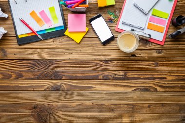 Hipster tarzında modern ofis masası