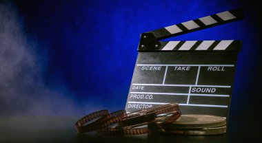 Retro film üretim aksesuarları natürmort