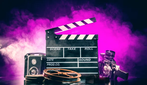 Retro-Filmproduktionszubehör Stillleben — Stockfoto