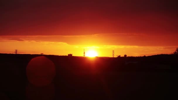 Tiempo del paisaje urbano Caducidad — Vídeo de stock