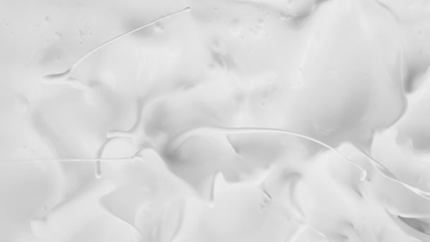 Super Slow Motion Milk Splashes Macro Shot Filmed High Speed — Stock Video