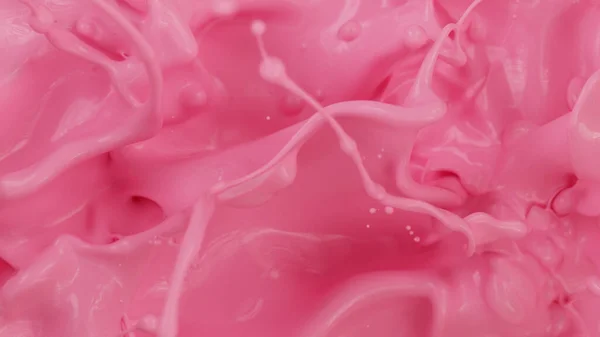 Pink Paint Splashes Abstract Background Freeze Motion — Zdjęcie stockowe