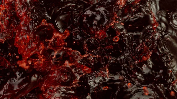 Splashing Red Wine Texture Top View Studio Shot — Stockfoto
