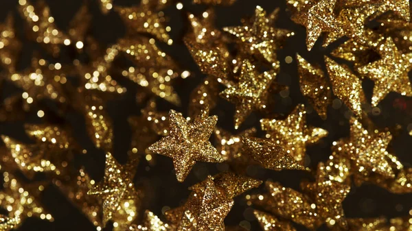 Gold Stars Flying Air Abstract Background — Stock Photo, Image