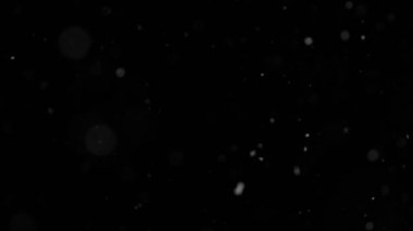 Siyah zemine düşen yapay karın süper yavaş çekimi. Yüksek hızlı sinema kamerası, 1000fps.