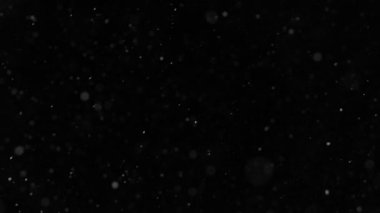 Siyah zemine düşen yapay karın süper yavaş çekimi. Yüksek hızlı sinema kamerası, 1000fps.