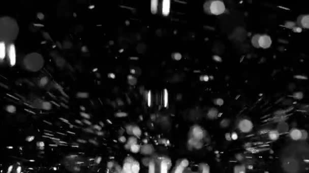Super Zeitlupe Spritzender Wassertropfen Gefilmt Mit Makroobjektiv Gefilmt Mit Einer — Stockvideo