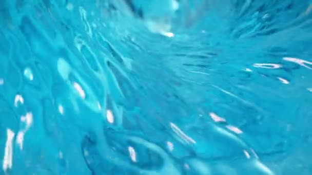 Сверхмедленное Движение Вращающейся Воды Неустойчивой Форме Снято Камеру Высокоскоростного Кино — стоковое видео