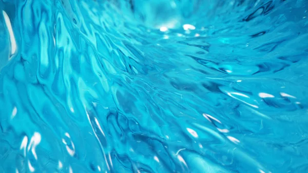 Torção Água Azul Fundo Abstrato Close — Fotografia de Stock