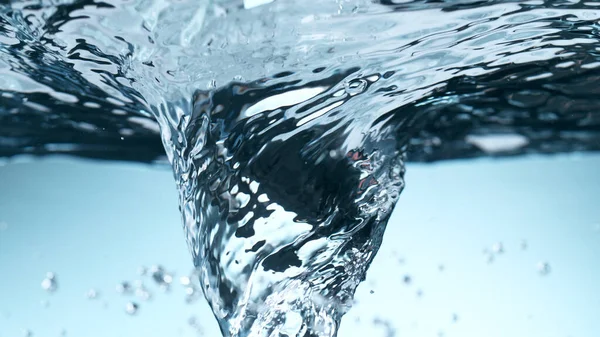 Dettaglio Acqua Vorticosa Con Bolle Primo Piano Sfondo Astratto Dell — Foto Stock