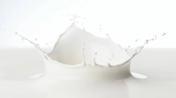 Splash Milk Crown Shape — Stock Photo, Image
