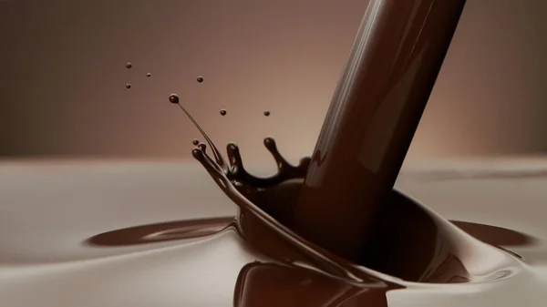 Varm Choklad Hälla Abstrakt Söt Bakgrund — Stockfoto