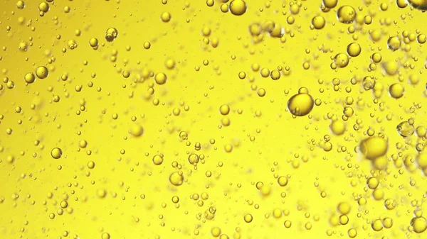 Nahaufnahme Von Goldenen Ölblasen Abstrakter Hintergrund — Stockfoto
