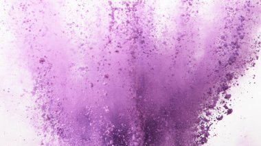 Beyaz arkaplanda izole edilmiş renkli toz patlaması.