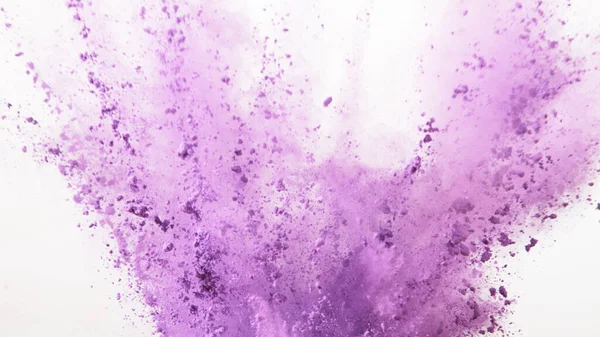 Färgat Pulver Explosion Isolerad Vit Bakgrund — Stockfoto