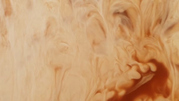 Супер Повільний Рух Заливання Молока Кавовий Напій Знімається Високошвидкісній Кінокамері — стокове відео