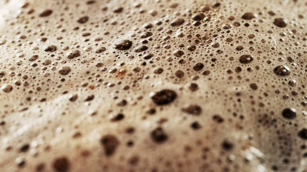 Makroaufnahme Eines Schäumenden Kaffeegetränks Hintergrund Abstrakter Getränke — Stockfoto