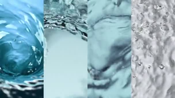 Super Slow Motion Spruzzi Acqua Raccolta Girato Cinepresa Alta Velocità — Video Stock