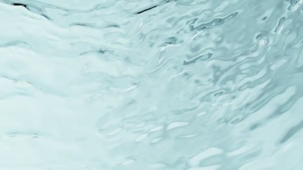 Сверхмедленное Перемешивание Водной Поверхности Восковых Фигурах Снято Камеру Высокоскоростного Кино — стоковое видео