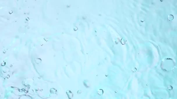 Super Slow Motion Raining Water Drops Detail Filmed High Speed — Stock Video